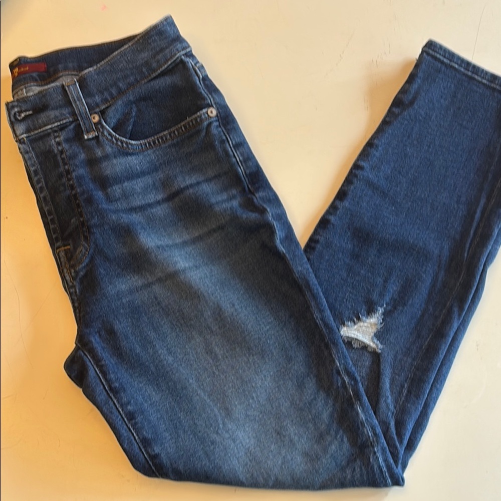 7 For All Mankind Josephine Boyfriend Jeans with Distressed Detail